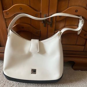 Dooney Burke cream leather med. parasole purse